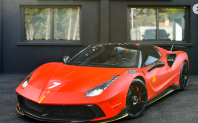 Numéro fétiche, logo personnel : la Ferrari qui porte la signature de Pierre-Emerick Aubameyang